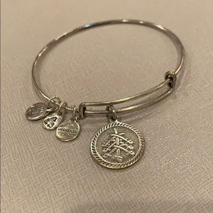 Alex and Ani Seven Swords Charm Bangle Bracelet